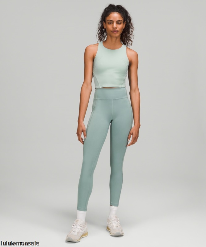 Lululemon Damen DELULU311 | Silberblaues Belebendes Trainings-tanktop